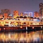 'Marina Dhow Cruise, one of the most popular dinner cruise in Dubai_ Marina dhow cruise is a relaxing cruise with the view of sky scrappers of Dubai Marin